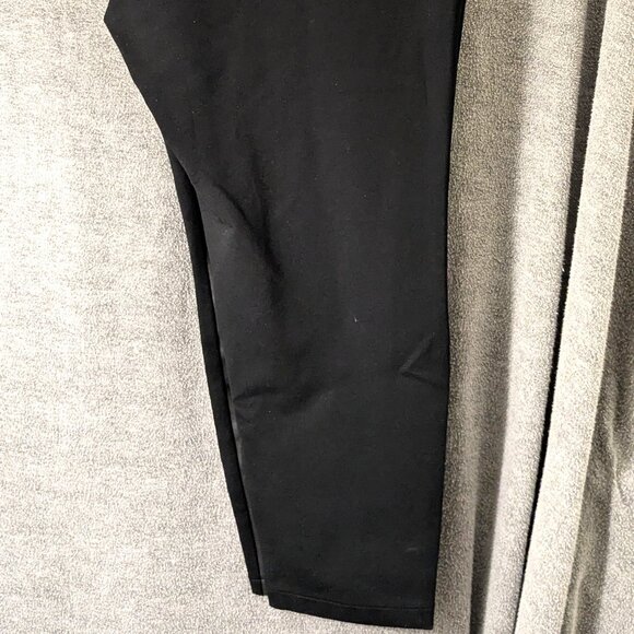 New! Plus Size 3x Pleather Front Black Pants - Picture 5 of 7